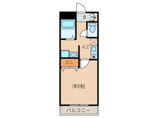 メゾンオリ－ブの物件間取画像